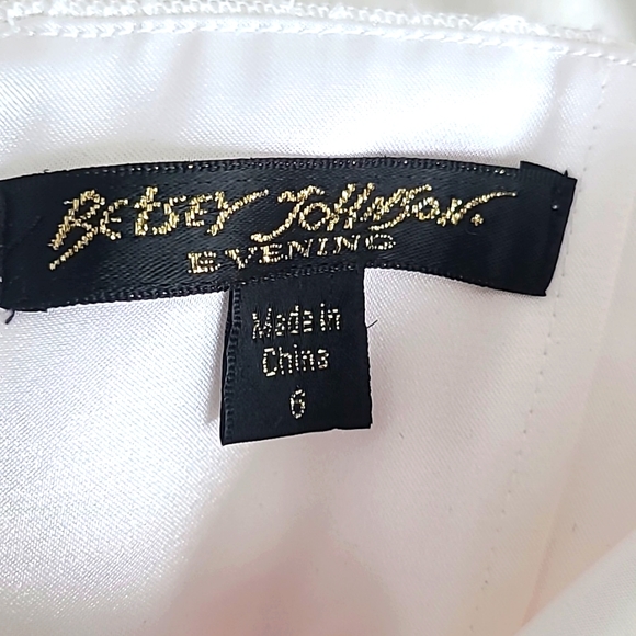 Betsey Johnson Sequins Irredescent Pink Bow Strapless Party Prom Dress Women's 6 - Picture 5 of 6